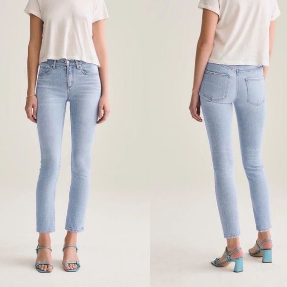 Agolde Toni Jeans Mid Rise Skinny Light Wash Cotton Stretch Size 27 - Picture 1 of 6